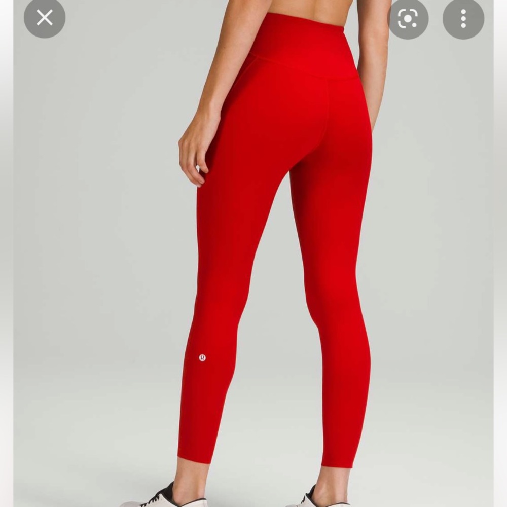 Dark Red Lululemon leggings